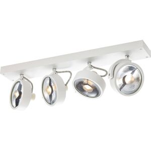 SLV KALU, applique et plafonnier intérieur, quad, blanc mat, GU10/QPAR111, 4x 75W max - Lampes murales et de plafond