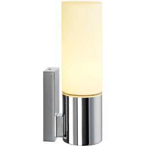 SLV DEVIN SIMPLE, applique, ronde, chrome, verre satine, E14 max 12W -B-Stock- - Soldes% Lampes pour maisons et magasins