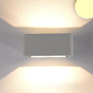 ISOLED Applique LED direct/indirect 4x3W CREE, IP54, argent, blanc chaud - Lampes murales et de plafond