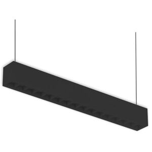 ISOLED Susp ou applique LED noire, 20W, mont en ligne poss, colorswitch 3000/3500/4000K - Lampes pendulaires