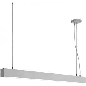 SLV GLENOS®, suspension profilée intérieure, 1m, gris argent, LED, 43W, 4000K, variable 1-10V - Lampes pendulaires