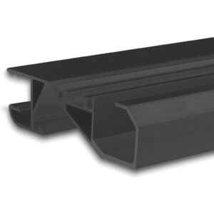 ISOLED Profil de la plinthe LED CACHER LE BAS noir RAL 9005 - Profiles LED et profiles encastres