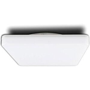 ISOLED Hublot LED plafond/mur avec detecteur de mouvement HF 24W, carre, IP54,ColorSwitch - Lampes murales et de plafond