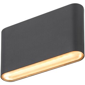 SLV OVAL 14 WL, applique murale 2700/3000 K, 6 W, noir - Lampes murales et de plafond