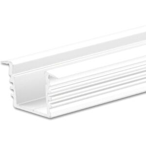 ISOLED Profil d'installation LED DIVE12 aluminium blanc RAL 9010, 200cm - Profiles LED et profiles encastres