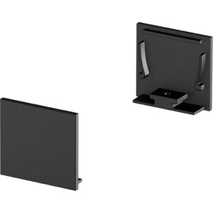 SLV GRAZIA 20, embouts pour profil en saillie standard, avec diffuseur plat, noir, 2 pieces - Accessoires pour eclairage decoratif