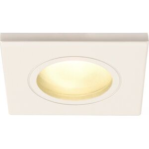 SLV DOLIX OUT, encastré de plafond intérieur/extérieur, carré, blanc, GU10/QPAR51, 50W max, IP65 - Luminaires encastrés - Publicité