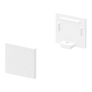 SLV GRAZIA 10, embouts pour profil en saillie standard, avec diffuseur plat, blanc, 2 pieces - Accessoires pour eclairage decoratif