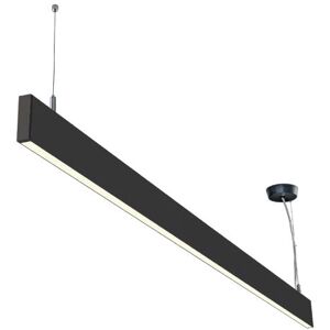 ISOLED Suspension LED 1200 mm, 40 W ecl direct/indirect, raccordable en ligne, noir, blanc chaud - Lampes pendulaires