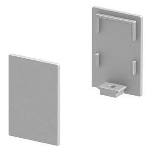 SLV GRAZIA 10, embouts pour profil en saillie standard, avec diffuseur haut, alu, 2 pieces - Accessoires pour eclairage decoratif