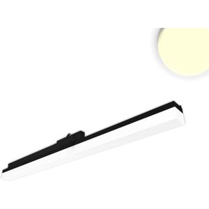 ISOLED Luminaire Lineaire pour rail 3 allumages 600mm, 20W, blanc chaud, noir - Lampes avec adaptateur triphase 230V