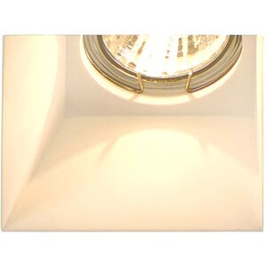 SLV PLASTRA, encastré de plafond intérieur, carré, blanc, GU10/QPAR51, 35W max, plâtre - Spot de plafond - Publicité