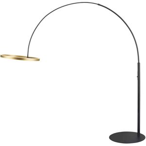 SLV ONE BOW FL, Lampadaire noir/laiton 20 W 1200/1200 lm 2700/3000 K CRI 90 140 ° - Lampes d’ambiance, de table et sur pied