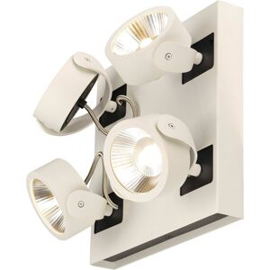 SLV KALU, applique et plafonnier intérieur, quad, carré, blanc/noir, LED, 60W, 3000K, variable - Lampes murales et de plafond - Publicité