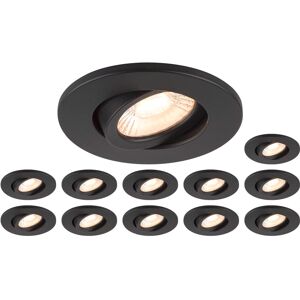 SLV Kit composé de 12 x 1007090 UNIVERSAL DOWNLIGHT MOVE PHASE IP20 38° et 1007091 Cache - Spot de plafond