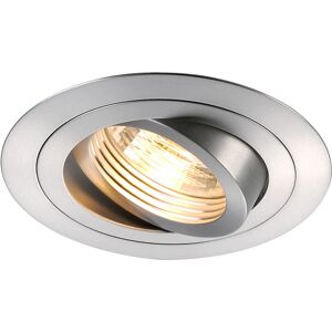 SLV NEW TRIA 78, encastré de plafond intérieur, simple, rond, alu brossé, GU10/QPAR51, 50W max -B-Stock- - Soldes% Lampes pour maisons et magasins - Publicité