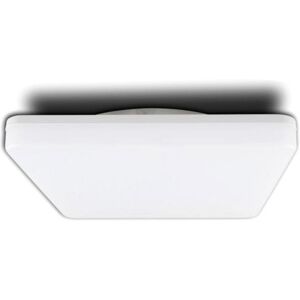 ISOLED Hublot LED plafond/mur 24W, carre, IP54, ColorSwitch 3'000 K 4'000 K, blanc - Lampes murales et de plafond