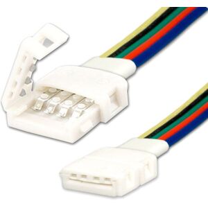 ISOLED Connecteur a clip avec cable (max. 5A) pour les ruban LED IP20 5 pôles, larg 12mm, pas - Accessoires pour eclairage decoratif