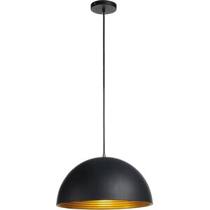 SLV FORCHINI M 40, suspension intérieure, Ø 40 cm, noir/or, E27, 40W max - Lampes pendulaires