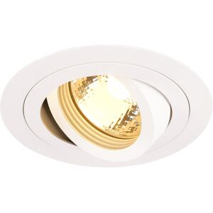 SLV NEW TRIA 78, encastre de plafond interieur, simple, rond, blanc, GU10/QPAR51, 50W max, clips -B-Stock- - Soldes% Lampes pour maisons et maga...