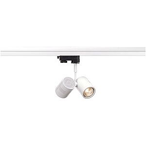 SLV Spot BIMA 2 pour rail triphase 230V a deux lampes, QPAR51, rond, blanc -B-Stock- - Soldes% Lampes pour maisons et magasins