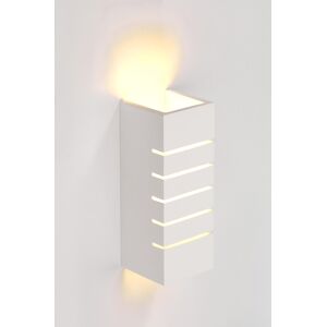 SLV PLASTRA, applique interieure, slot, blanc, E14/C35, 40W max, platre - Lampes murales et de plafond