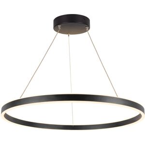 SLV ONE 80, suspension intérieure, up/down, noir, LED, 34W, 3000/4000K, interrupteur CCT - Lampes pendulaires