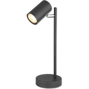 ISOLED Lampe de table noire, avec interrupteur, 1xdouilleGU10, sans ampoules - Lampes daambiance, de table et sur pied