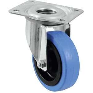 ROADINGER Roulette pivotante 100mm ROUE BLEUE bleu clair - Roulettes