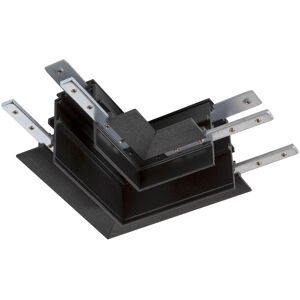 SLV Connecteur 90°, 48V TRACK, pour rail encastre profond, gauche, noir - 3 phases electrique rail 48V