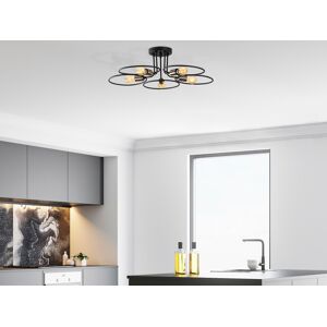 Mobistoxx Plafonnier BECKENHAM 5 lampes noir