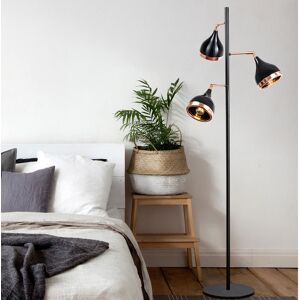 Mobistoxx Lampadaire BURGOS 3 lampes noir