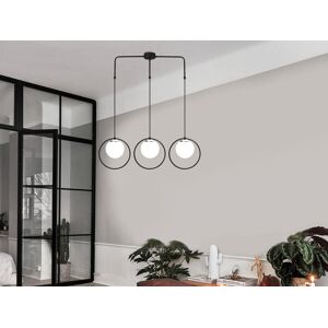 Mobistoxx Luminaire suspendu BULAGO 3 lampes noir