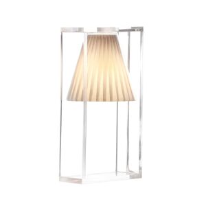 KARTELL lampe de table LIGHT-AIR (Beige - Technopolymère thermoplastique transparent et tissu) - Publicité