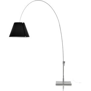 LUCEPLAN lampadaire LADY COSTANZA D13E d. (Tige aluminium / Abat-jour Noir - aluminium et polycarbonate)