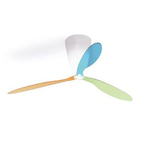 LUCEPLAN lampe au plafond plafonnier / ventilateur BLOW D28 (Multicolor (bleu, vert, orange) - polycarbonate et Methacrylate)