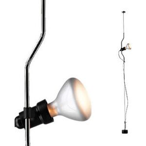 FLOS lampe a suspension PARENTESI D avec variateur (Nickel - acier / Élastomere)