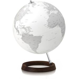 ATMOSPHERE lampe de bureau mappemonde FULL CIRCLE REFLECTION (Blanc / Gris - frene/aluminium)