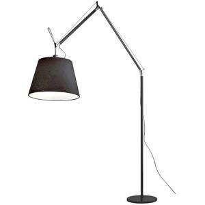 ARTEMIDE lampadaire TOLOMEO MEGA LED Ø 42 cm (Diffuseur en tissu et structure noire - Aluminium, acier avec variateur sur la tete)