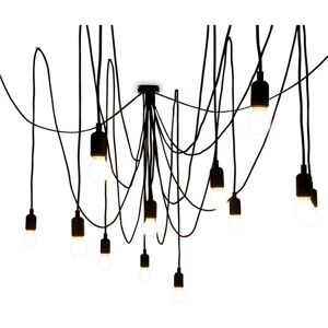 SELETTI lampe a suspension MAMAN avec 14 LED (avec variateur avec ampoules satinees - Silicone, plastique et metal)