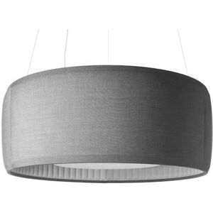 LUCEPLAN lampe à suspension SILENZIO (Ø90 cm Gris Pâle - Tissu Kvadrait Remix 2) - Publicité