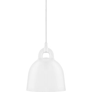 Normann Copenhagen à suspension BELL X-SMALL (Blanc - Aluminium et corde en tissu)