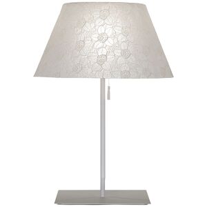 ANTONANGELI lampe de table RICAMI T1 (Abat-jour blanc, structure blanche - Dentelle Valencienne, verre, metal verni)