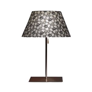 ANTONANGELI lampe de table RICAMI T1 (Abat-jour bronze, structure bronze - Dentelle Valencienne, verre, metal verni)