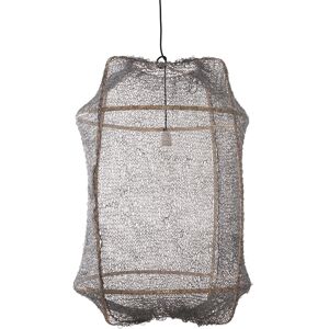 AY ILLUMINATE lampe a suspension Z2 BLONDE (Sisal net grey - Structure en bambou clair et tissu)