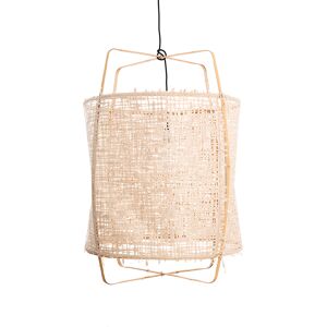 AY ILLUMINATE lampe a suspension Z2 BLONDE (Paper natural - Structure en bambou clair et tissu)