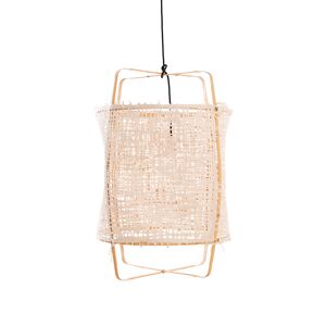 AY ILLUMINATE lampe a suspension Z22 BLONDE (Paper natural - Structure en bambou clair et tissu)