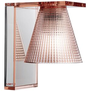 KARTELL lampe murale applique LIGHT-AIR (Version sculpté rose - Technopolymère thermoplastique transparent)