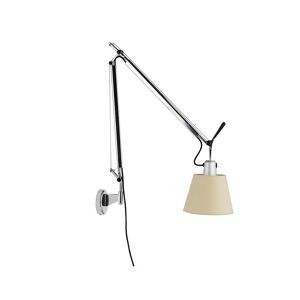 ARTEMIDE lampe murale applique TOLOMEO BASCULANTE (diffuseur en parchemin ø 180 mm - Aluminium)