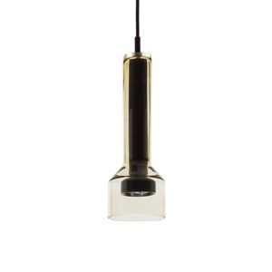 ARTEMIDE lampe à suspension STABLIGHT "B" (diffuseur vert ambre, structure noire - Verre soufflé, aluminium) - Publicité